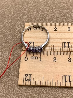 *Кольцо р.18,5 Танзанит цв Белое арт. 11130-204-228 (вес 2,1 г) - фото 331390 *Кольцо р.18,5 Танзанит цв Белое арт. 11130-204-228 (вес 2,1 г) - фото 331390