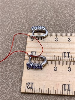 *Серьги Танзанит цв Белое арт. 21130-204-350 (вес 3,17 г) - фото 331407 *Серьги Танзанит цв Белое арт. 21130-204-350 (вес 3,17 г) - фото 331407