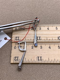 *Серьги Танзанит цв Белое арт. 23325-204-147 (вес 2,83 г) - фото 331430 *Серьги Танзанит цв Белое арт. 23325-204-147 (вес 2,83 г) - фото 331430