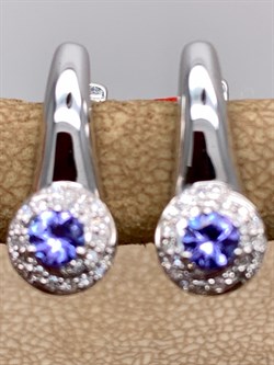 *Серьги Танзанит цв Белое арт. 23030-204-417 (вес 2,91 г) - фото 331433 *Серьги Танзанит цв Белое арт. 23030-204-417 (вес 2,91 г) - фото 331433