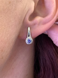 *Серьги Танзанит цв Белое арт. 23030-204-417 (вес 2,91 г) - фото 331435 *Серьги Танзанит цв Белое арт. 23030-204-417 (вес 2,91 г) - фото 331435