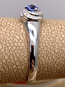 *Кольцо р.18,5 Танзанит цв Белое арт. 13030-204-219 (вес 1,87 г) - фото 331444 *Кольцо р.18,5 Танзанит цв Белое арт. 13030-204-219 (вес 1,87 г) - фото 331444