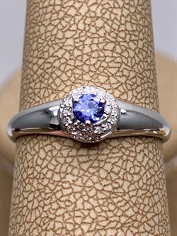 *Кольцо р.18,5 Танзанит цв Белое арт. 13030-204-219 (вес 1,87 г) - фото 331445 *Кольцо р.18,5 Танзанит цв Белое арт. 13030-204-219 (вес 1,87 г) - фото 331445