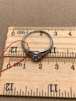 *Кольцо р.18,5 Танзанит цв Белое арт. 13030-204-219 (вес 1,87 г) - фото 331448 *Кольцо р.18,5 Танзанит цв Белое арт. 13030-204-219 (вес 1,87 г) - фото 331448