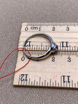 *Кольцо р.18,5 Танзанит цв Белое арт. 13030-204-219 (вес 1,87 г) - фото 331449 *Кольцо р.18,5 Танзанит цв Белое арт. 13030-204-219 (вес 1,87 г) - фото 331449