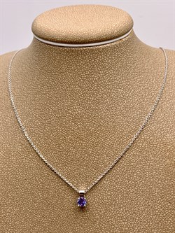 *Колье р.50 Танзанит цв Белое арт. 63653-204-278 (вес 2,41 г) - фото 331453 *Колье р.50 Танзанит цв Белое арт. 63653-204-278 (вес 2,41 г) - фото 331453