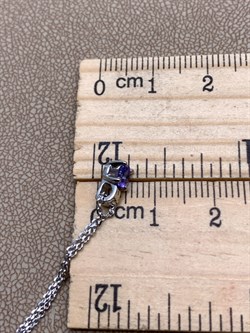 *Колье р.50 Танзанит цв Белое арт. 63653-204-278 (вес 2,41 г) - фото 331454 *Колье р.50 Танзанит цв Белое арт. 63653-204-278 (вес 2,41 г) - фото 331454