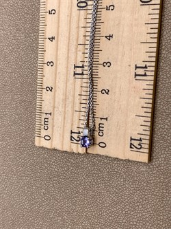 *Колье р.50 Танзанит цв Белое арт. 63653-204-278 (вес 2,41 г) - фото 331457 *Колье р.50 Танзанит цв Белое арт. 63653-204-278 (вес 2,41 г) - фото 331457