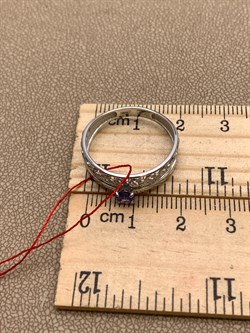 *Кольцо р.19 Танзанит цв Белое арт. 13795-204-593 (вес 2,57 г) - фото 331468