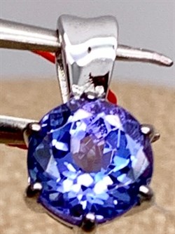*Подвеска Танзанит цв Белое арт. 3416-204-166 (вес 0,85 г) - фото 331482