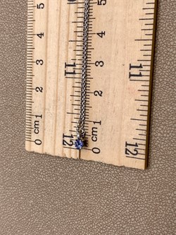 *Колье р.45 Танзанит цв Белое арт. 6195-204-830 (вес 1,99 г) - фото 331500 *Колье р.45 Танзанит цв Белое арт. 6195-204-830 (вес 1,99 г) - фото 331500