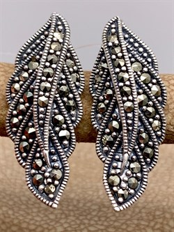 *Серьги Марказит арт. HE1618-860 Вес 6,76 г - фото 331574 *Серьги Марказит арт. HE1618-860 Вес 6,76 г - фото 331574