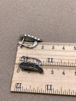 *Серьги Марказит арт. HE1618-860 Вес 6,76 г - фото 331578 *Серьги Марказит арт. HE1618-860 Вес 6,76 г - фото 331578