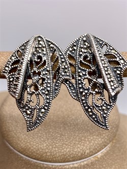 *Серьги Марказит арт. С 137-778 Вес 12 г - фото 331779 *Серьги Марказит арт. С 137-778 Вес 12 г - фото 331779