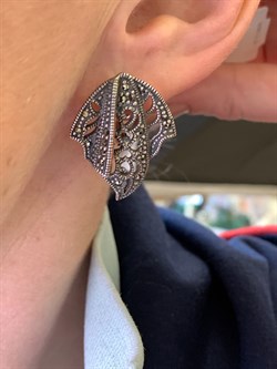 *Серьги Марказит арт. С 137-778 Вес 12 г - фото 331780 *Серьги Марказит арт. С 137-778 Вес 12 г - фото 331780