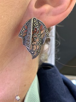 *Серьги Марказит арт. С 137-778 Вес 12 г - фото 331781 *Серьги Марказит арт. С 137-778 Вес 12 г - фото 331781