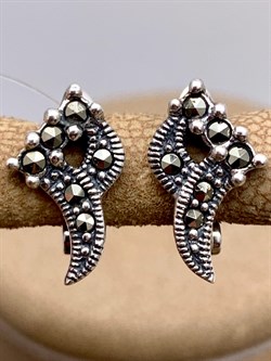 *Серьги Марказит арт. HE0446-164 Вес 3,43 г - фото 331802 *Серьги Марказит арт. HE0446-164 Вес 3,43 г - фото 331802