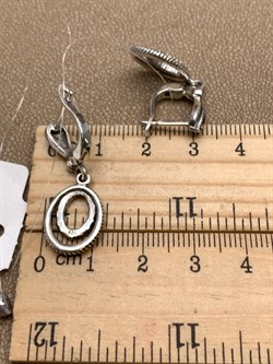 *Серьги Марказит арт. HE1600-945 Вес 5,81 г - фото 331939 *Серьги Марказит арт. HE1600-945 Вес 5,81 г - фото 331939