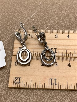 *Серьги Марказит арт. HE1600-945 Вес 5,81 г - фото 331940 *Серьги Марказит арт. HE1600-945 Вес 5,81 г - фото 331940