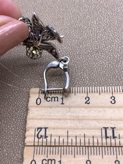 *Серьги Марказит арт. HE690-624 Вес 10,15 г - фото 331979