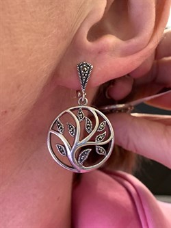 *Серьги Марказит арт. HE1385-611 Вес 11.18 г - фото 331993 *Серьги Марказит арт. HE1385-611 Вес 11.18 г - фото 331993