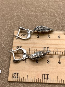 *Серьги Марказит арт. HE1592-938 Вес 8,58 г - фото 332025 *Серьги Марказит арт. HE1592-938 Вес 8,58 г - фото 332025