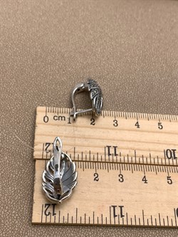 *Серьги Марказит арт HE997-256 вес 6,63 г - фото 332064