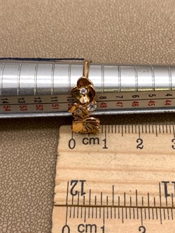 *Кольцо р.15,5 Белый Фианит арт. 01-1667/00КЦ-06-004 вес 2,19 г - фото 332275