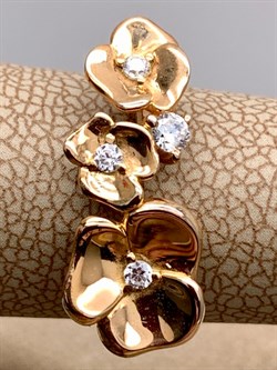 *Кольцо р.15,5 Белый Фианит арт. 01-1667/00КЦ-06-004 вес 2,19 г - фото 332277