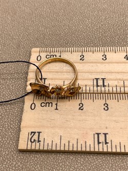 *Кольцо р.15,5 Белый Фианит арт. 01-1667/00КЦ-06-004 вес 2,19 г - фото 332283