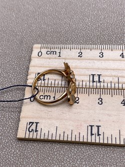 *Кольцо р.15,5 Белый Фианит арт. 01-1667/00КЦ-06-004 вес 2,19 г - фото 332284