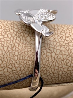 *Кольцо р.17 Бабочки Белый Фианит арт. 01-1714/00КЦ-00-596 вес 2,69 г - фото 332327 *Кольцо р.17 Бабочки Белый Фианит арт. 01-1714/00КЦ-00-596 вес 2,69 г - фото 332327