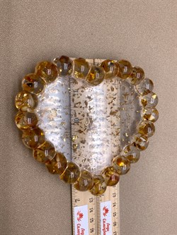 Поднос р.14-13 Янтарь Золотая поталь арт 250405 вес 160,33 гр - фото 332386