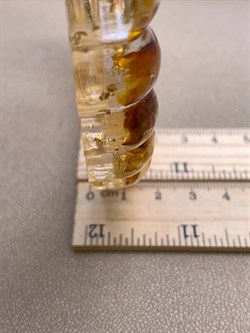 Поднос р.10,5-13,5 Янтарь Золотая поталь арт 250406 вес 117,96 гр - фото 332392