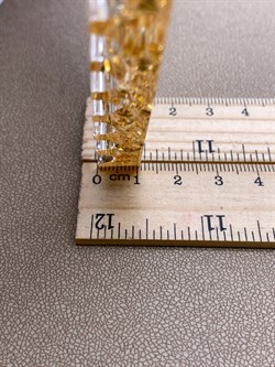 Поднос р.25-11 Янтарь Золотая поталь арт 250407 вес 218,09 гр - фото 332398