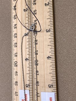 *Колье р.40 Булавка Белый Фианит арт. 06-1728/00КЦ-00-401 вес 2,62 г - фото 332406