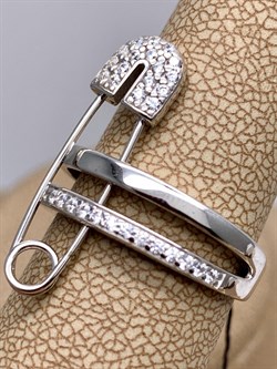 *Кольцо р.18 Белый Фианит арт. 01-1728/00КЦ-00-594 вес 3,63 г - фото 332412 *Кольцо р.18 Белый Фианит арт. 01-1728/00КЦ-00-594 вес 3,63 г - фото 332412