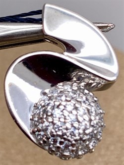 *Подвеска Белый Фианит арт. 03-1382/00КЦ-00-997 вес 1,82 г - фото 332427 *Подвеска Белый Фианит арт. 03-1382/00КЦ-00-997 вес 1,82 г - фото 332427