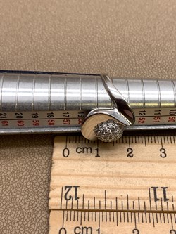 *Кольцо р.17,5 Белый Фианит арт. 01-1382/00КЦ-00-188 вес 3,40 г - фото 332431