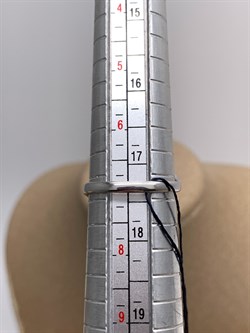 *Кольцо р.17,5 Белый Фианит арт. 01-1382/00КЦ-00-188 вес 3,40 г - фото 332432