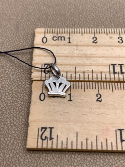 *Подвеска Корона Белый Фианит арт. 03-0688/00КЦ-00-822 вес 0,73 г - фото 332454 *Подвеска Корона Белый Фианит арт. 03-0688/00КЦ-00-822 вес 0,73 г - фото 332454