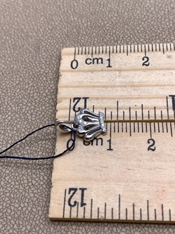 *Подвеска Корона Белый Фианит арт. 03-0688/00КЦ-00-822 вес 0,73 г - фото 332455 *Подвеска Корона Белый Фианит арт. 03-0688/00КЦ-00-822 вес 0,73 г - фото 332455