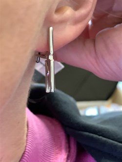 *Серьги Прищепки арт. 02-2386/0000-00-276 вес 3,74 г - фото 332542 *Серьги Прищепки арт. 02-2386/0000-00-276 вес 3,74 г - фото 332542