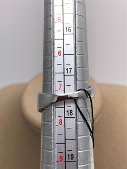 *Кольцо р.17,5 Белый Фианит арт. 01-1703/00КЦ-00-426 вес 3,66 г - фото 332556