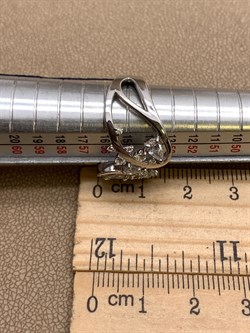 *Кольцо р.17,5 Белый Фианит арт. 01-2255/00КЦ-00-455 вес 5,49 г - фото 332565