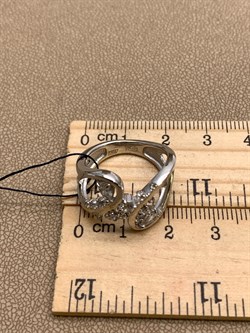 *Кольцо р.17,5 Белый Фианит арт. 01-2255/00КЦ-00-455 вес 5,49 г - фото 332572