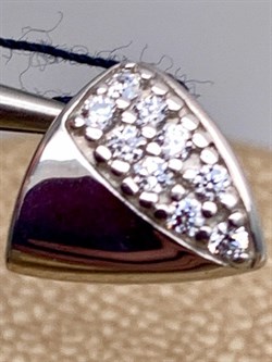 *Подвеска Белый Фианит арт. 03-1206/00КЦ-00-594 вес 1,15 г - фото 332590 *Подвеска Белый Фианит арт. 03-1206/00КЦ-00-594 вес 1,15 г - фото 332590