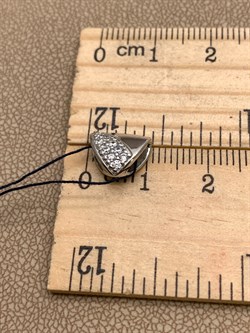 *Подвеска Белый Фианит арт. 03-1206/00КЦ-00-594 вес 1,15 г - фото 332592 *Подвеска Белый Фианит арт. 03-1206/00КЦ-00-594 вес 1,15 г - фото 332592