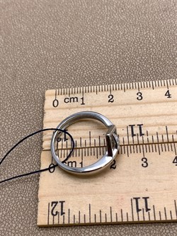 *Кольцо р.18,5 Белый Фианит арт. 01-1733/00КЦ-00-082 вес 2,65 г - фото 332613