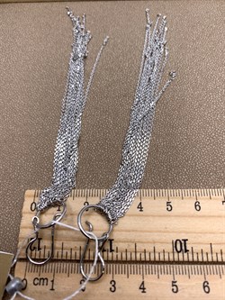 *Серьги Петли Бахрома длинные арт. НС 22-353-3-725 Вес 10,68 г - фото 332694 *Серьги Петли Бахрома длинные арт. НС 22-353-3-725 Вес 10,68 г - фото 332694